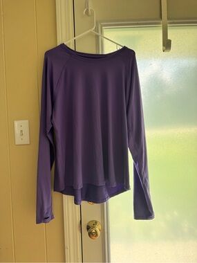 tek gear Purple Long-Sleeve Performance Top